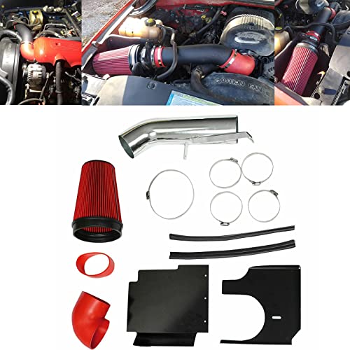 4" Cold Air Intake System Kit Compatible with 1999-2006 Chevy/GMC/Cadillac - color: Red