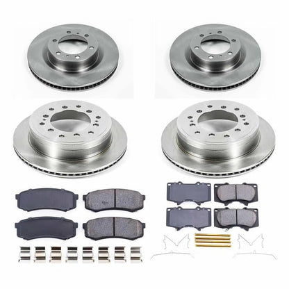 PowerStop Z17 Replacement Brake Pad & Rotor Kit Front & Rear KOE5874 - style: Stock Replacement