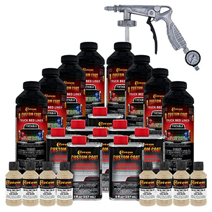 Custom Coat Sand Brown Spray-On Urethane Truck Bed Liner Kit, 2 Gallons