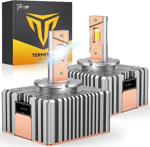 Termitor D5S Bulbs, 80,000LM Super Bright, 6500K Cool White, True 1:1 Factory Size, 3-Min Installation, Excellent Beam Pattern, IP68 Waterproof, Up to 80,000 Hours, Pack of 2 - color: D5S-