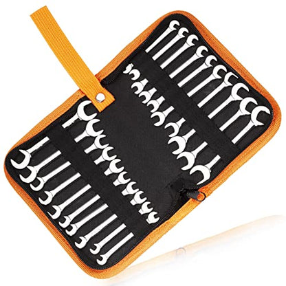 Mini Double Open End Wrench Set Metric and SAE 20 Pcs - style: Metric & SAE (Double Open End)