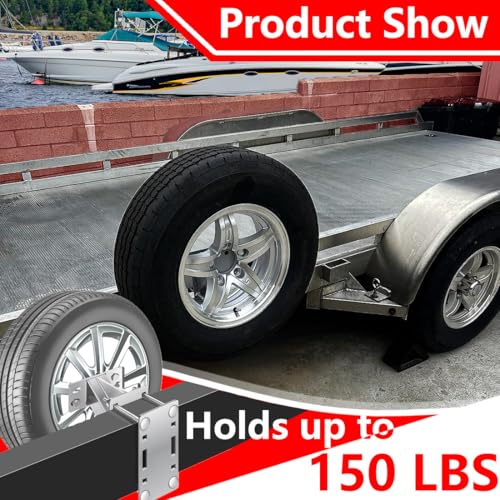 Stainless Spare Tire Carrier Mount for Boat Trailer