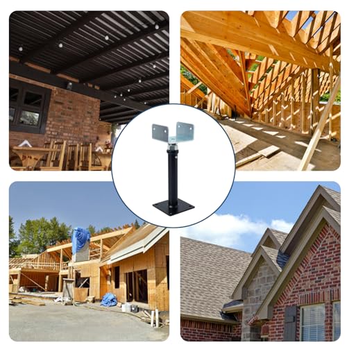 4 Pack U-Shaped Floor Jack - Adjustable Steel Beam Support for 4x2, 4x4, 4x6 Joists Heavy Duty Screw Jack with U-Head Telepost & House Jack.9-13 Inch Adjustment Range. - size: 9-13
