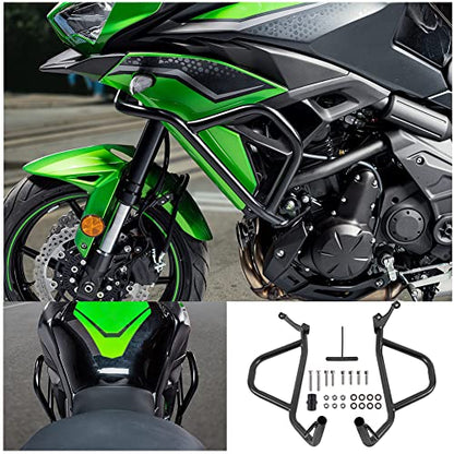 Motorcycle Versys 650 Engine Guard Bumper Highway Crash Bars Frame Slider Gas Fuel Tank Falling Protector for KLE650 Versys650 Versys-650 KLE 650 2022 2023 2024 Engine Protection Bar