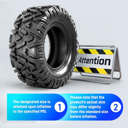 22x10-10 ATV Tires,4PR All-Terrain Tires,Tubeless,Pack of 2 - size: 22x10x10