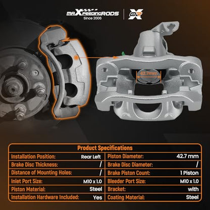 maXpeedingrods for 18-B5081 Rear Brake Caliper for Chrysler Town & Country - size: 18B5081