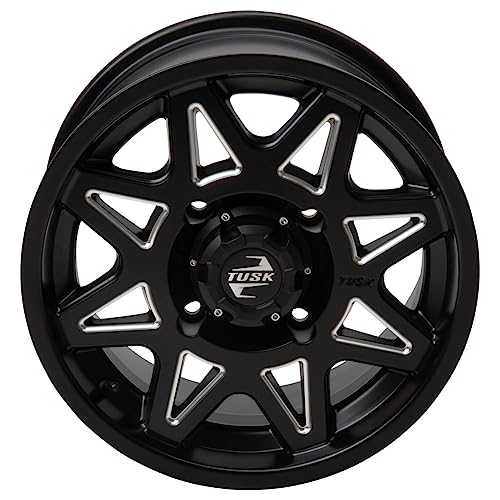 4/137 Tusk Tintic Wheel 14x7 5.0 + 2.0 Milled/Black For ARCTIC CAT Stampede 2020