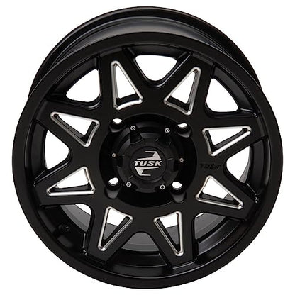 4/137 Tusk Tintic Wheel 14x7 5.0 + 2.0 Milled/Black For ARCTIC CAT Stampede 2020