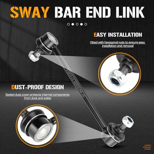 Front + Rear Struts Shock Absorber Sway Bar Links Kit Fit for Toyota Camry 2.2L 1997-2001, Solara 2.2L 2.4L 1999-2003, Replace 531678 531679 K90311 K90312 531680 531681 K90313-8PCS - size: Front+Rear Struts Sway Bar End Links 8pc