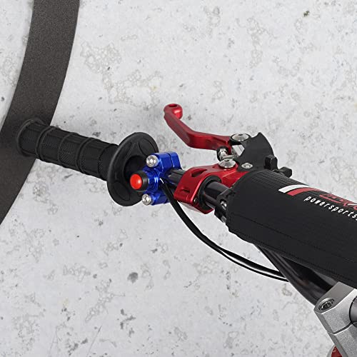 CNC Universal Engine Stop Start Kill Switch Button for 22mm Handlebar-Blue - color: Blue, size: with Mounting Backplate