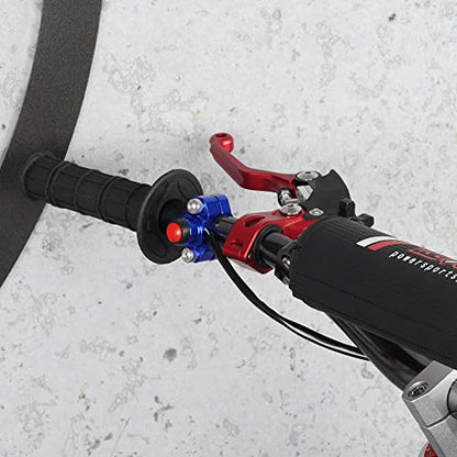 CNC Universal Engine Stop Start Kill Switch Button for 22mm Handlebar-Blue - color: Blue, size: with Mounting Backplate