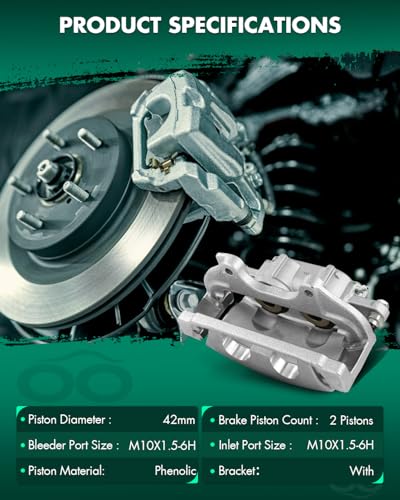 SCITOO Front Right Brake Caliper With Bracket 18B5016 - size: Front Passenger[18B5016]
