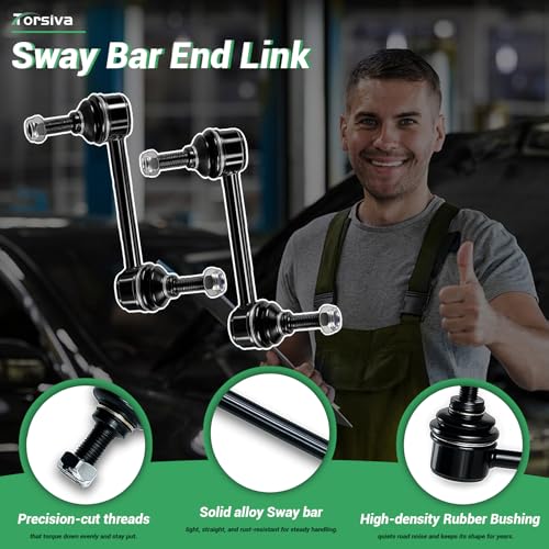 ‎2PCS Rear Sway Bar End Links for Ford 2011-19 Explorer, 10-2019 Flex/Taurus, 13-19 Police Interceptor Sedan/Utility, 14-18 Special Service Police Sedan, for Lincoln 10-19 MKT/MKS K750393&94 - size: K750393&K750394-2PC