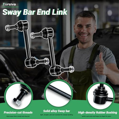 ‎2PCS Rear Sway Bar End Links for Ford 2011-19 Explorer, 10-2019 Flex/Taurus, 13-19 Police Interceptor Sedan/Utility, 14-18 Special Service Police Sedan, for Lincoln 10-19 MKT/MKS K750393&94 - size: K750393&K750394-2PC