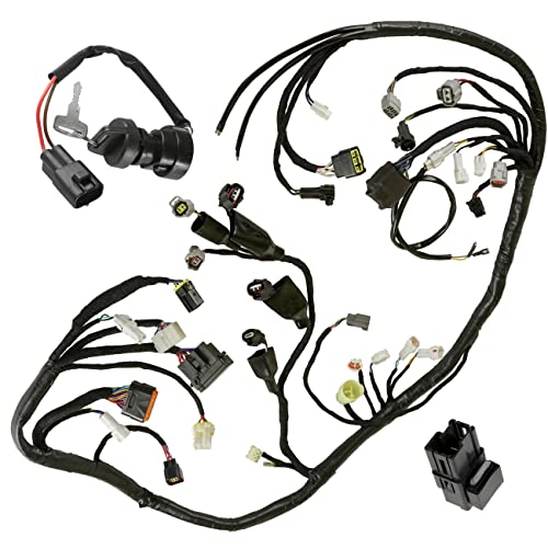 Caltric 1PE-82590-00-00 5DM-81950-01-00 Wiring Harness Switch Key Relay Compatible with Yamaha Raptor 700 700R YFM700R 2013-2014