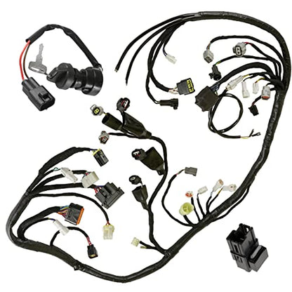 Caltric 1PE-82590-00-00 5DM-81950-01-00 Wiring Harness Switch Key Relay Compatible with Yamaha Raptor 700 700R YFM700R 2013-2014