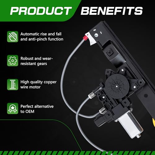 Rear Driver Side Power Window Regulator with Motor - size: C2Z26992