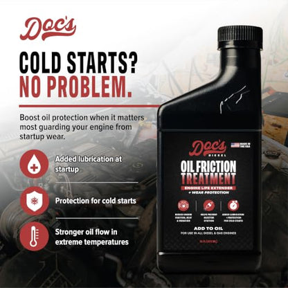 Doc's Oil Friction Treatment Engine Startup Protection, Lifter tick 16 oz - size: 1-Pack