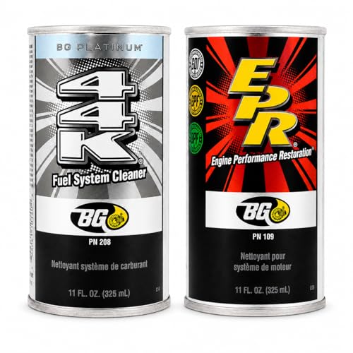 BG Platinum 44K Fuel System Cleaner & BG 109 EPR Engine Performance Restore– 11 Fl Oz Key Chain