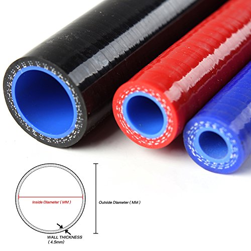 PIT66 Silicone Radiator Hose Kit Fit Chevy Camaro/Firebird 1967-1969 - color: Blue