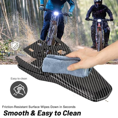 XINGWU Rear Fender for Surron Light Bee X/S Segway X160/X260 Dirt Bike Front Fender Motorcycle Fender Modified Mudguard Protector for Eikes Carbon Fiber Style - size: Rear Fender, style: Carbon Fiber Style