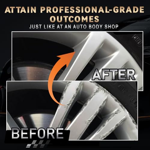 Silver Wheel Paint, Efficient Silver Touch Up Paint for Rim, Quick and Easy Remover Curb Rash, Car Scratch and More, Universal and Color Accurate, Long lasting, Resists Water, Uv Rays - color: Universal Silver