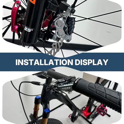 RACEDUEL IIIPRO PEERAGE4 4-Piston MTB Hydraulic Disc Brake Set - color: Sliver