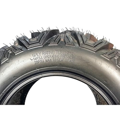 GarveeTech 25x8-12 ATV/UTV Tires 6PR All-Terrain Tires Heavy Duty for Trail/Mud/Rock, 2 Pack Tubeless - size: 25X8-12 2PCS, style: Pattern 1001