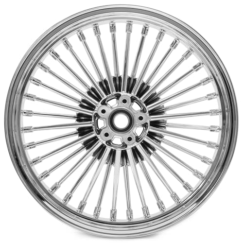 TOFR 18x3.5 Rear 36 Fat Spoke Wheel Rim Chrome For Harley Touring 1984-2008 - color: Chrome, size: Rear:18inchx3.5inch