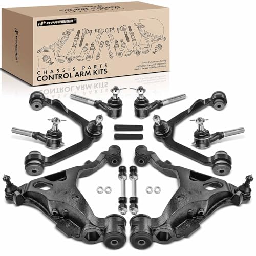 A-Premium 12Pcs Suspension Kit, Upper Lower Control Arm, Lower Ball Joint
