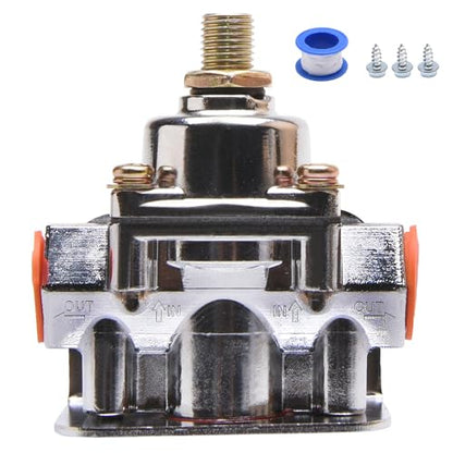 12-803 Fuel Pressure Regulator 4.5-9 PSI, 3/8 Inch NPT Ports, Compatible with Holley 12-803, Replacement for Car & Small Engine