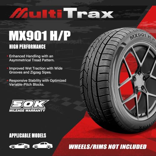 4 Pack Multitrax 235/45ZR18 98W XL High Performance MX901 Car HP Tires - size: 235/45ZR18