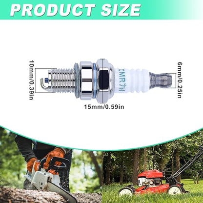 4 Pack CMR7H Spark Plugs, Spark Plug for Shindaiwa 3699-91867 Red Max 369991867, 506615101, 544260901, Sparkplug for Husqvarna 581362301 Stihl Redmax Blowers Brushcutters Trimmers Chain Saws - color: 4 Pack