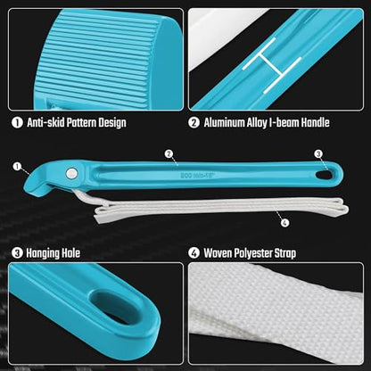 DURATECH Strap Wrench 12" Handle, Adjustable Nylon Strap Pipe Wrench, Blue - color: Blue, size: 12 Inch