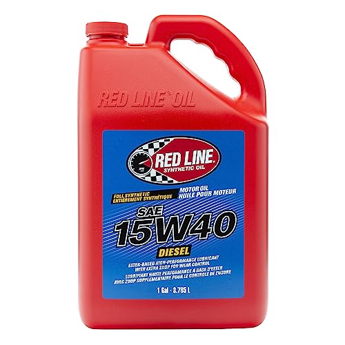 Red Line 21405 15W40 Synthetic Diesel Motor Oil - 1 Gallon (4 Pack) - size: 1 Gallon (4 Pack)