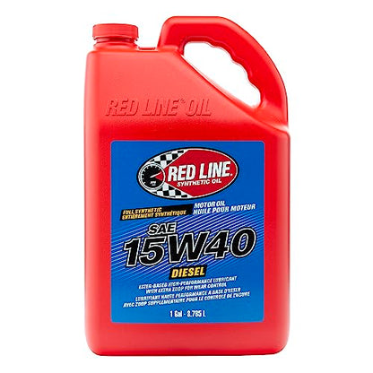 Red Line 21405 15W40 Synthetic Diesel Motor Oil - 1 Gallon (4 Pack) - size: 1 Gallon (4 Pack)
