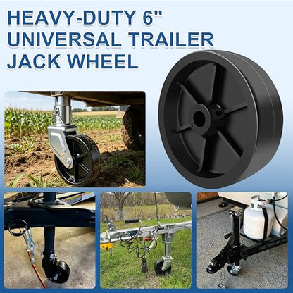6-Inch Boat Trailer Jack Wheel Replacement