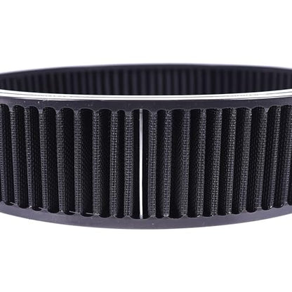 14"x3" Round Air Cleaner Filter Element High Flow (Black) - size: 14" x 3" Black