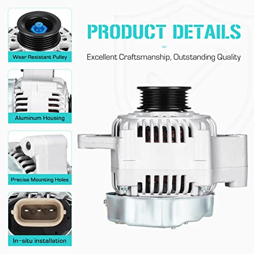 New Alternator for Suzuki 1.8L Sidekick 1996 1997 1998,Fit for Esteem 1999 2000 2001 2002, 31400-77E20 111779 101211-0550 101211-0551