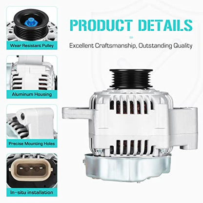 New Alternator for Suzuki 1.8L Sidekick 1996 1997 1998,Fit for Esteem 1999 2000 2001 2002, 31400-77E20 111779 101211-0550 101211-0551