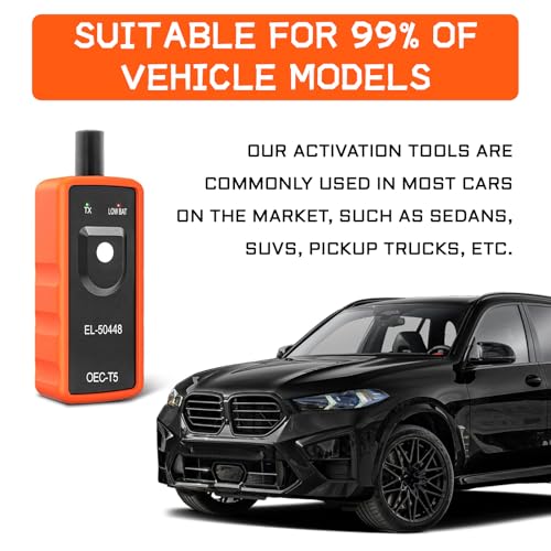 GM Tpms Relearn Tool, 12V Auto Tire Pressure Monitor System Sensor, EL-50448 TPMS EL50448 OEC-T5 Reset Tool Compatible with Most GM Series Vehicles 2010-2013（1PCS