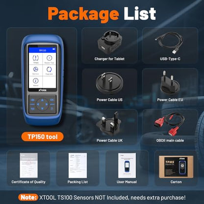 XTOOL TP150 TPMS Programming Tool, 2026 Universal TPMS Relearn Tool