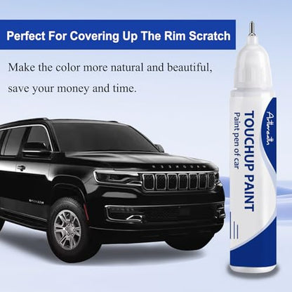 Diamond Black Crystal PXJ/KXJ Touch Up Paint for Jeep OEM Color Match - color: Diamond Black Crystal(PXJ/KXJ)
