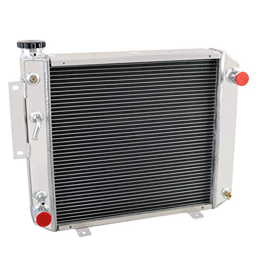 ALLOYWORKS Hyster Yale Forklift Radiator, 3 Row Aluminum Radiator For Hyster Yale Forklift H25XM H35XM OEM 2021741 912495601
