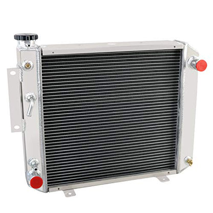 ALLOYWORKS Hyster Yale Forklift Radiator, 3 Row Aluminum Radiator For Hyster Yale Forklift H25XM H35XM OEM 2021741 912495601