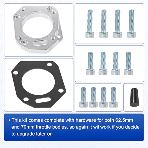 JDMSPEED RBC/RRC Dual Throttle Body Adapter (62/70mm, Both Sizes) K20 K24