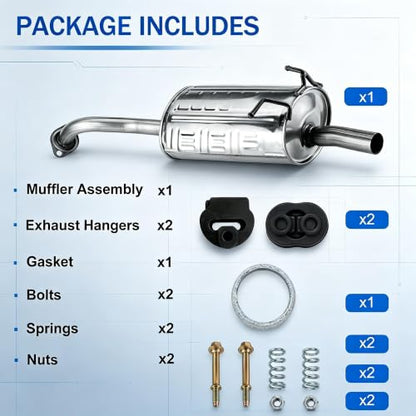 54749 Rear Exhaust Muffler for 2007-2011 Honda CR-V 2.4L CRV3 - size: 07-11 Honda CR-V