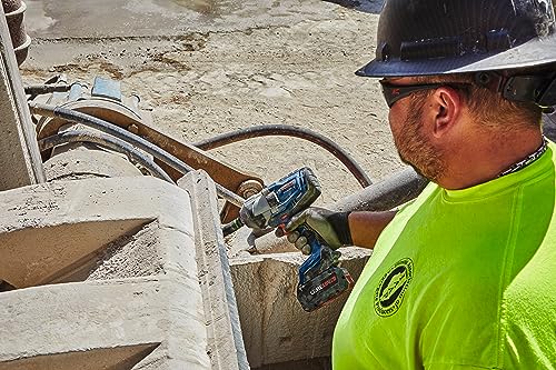 BOSCH GDS18V-740CB14 PROFACTOR™ 18V Connected 1/2 In. Impact Wrench Kit with Friction Ring and (1) CORE18V 8 Ah High Power Battery - style: w/ 18V 8 Ah Battery & Bluetooth Connectivity