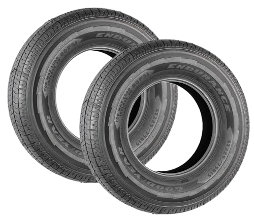 2-Pack Fits Goodyear Endurance All Season Trailer Tire ST225/75R15 Load E
