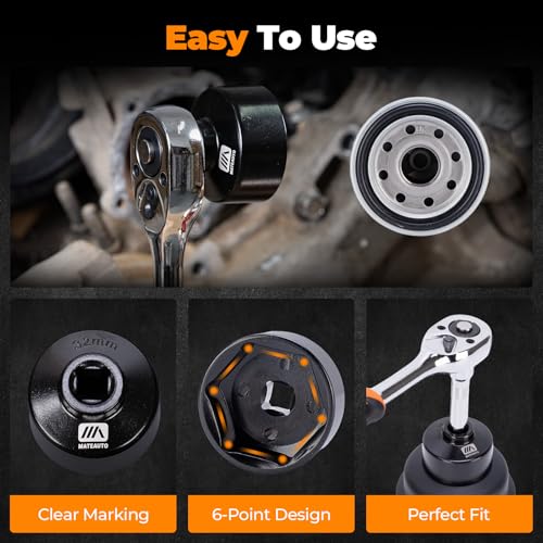 11 Piece Oil Filter Socket Wrench Set